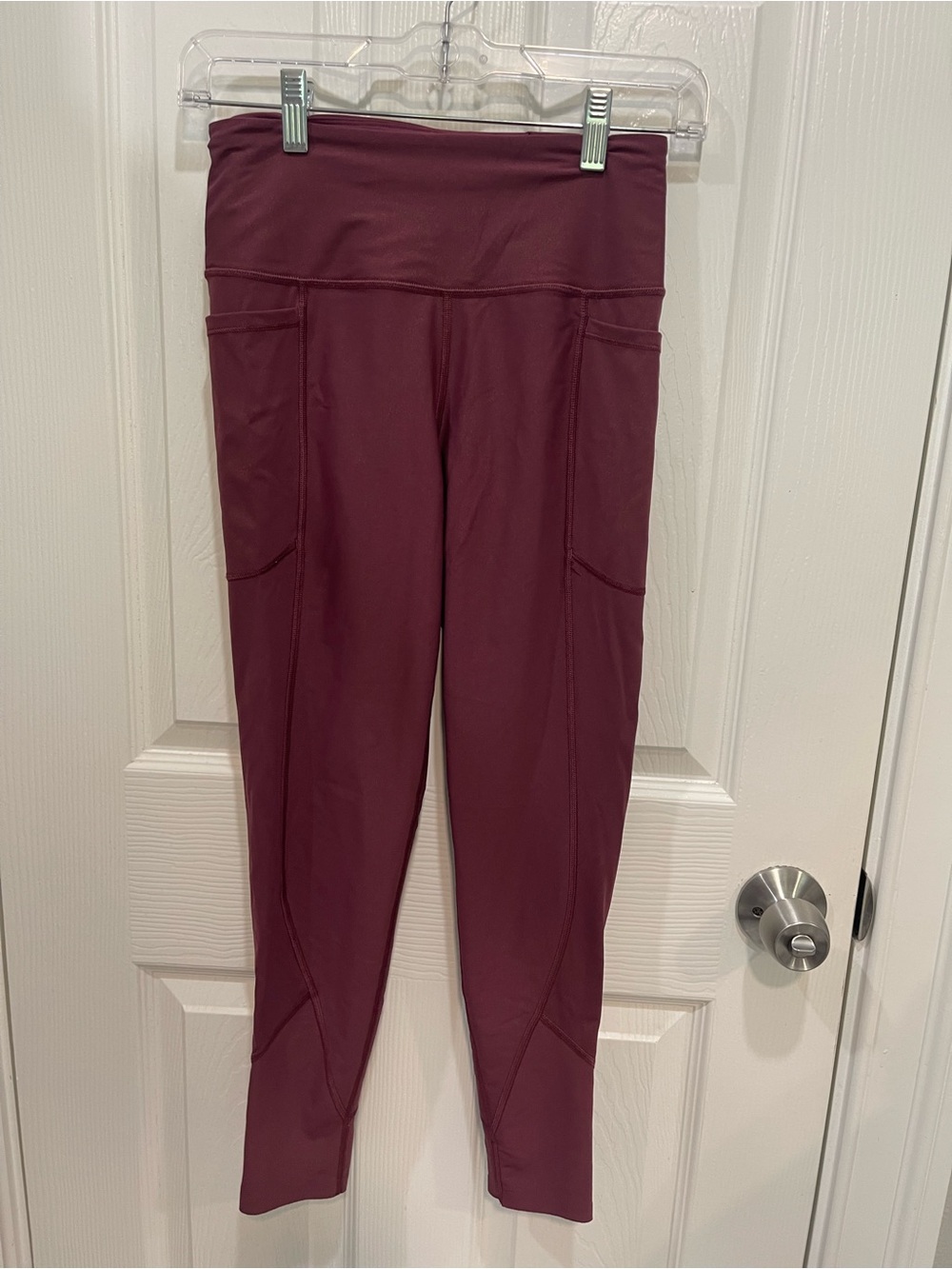 Women's High-Waist Pocket Leggings - Burgundy Victoria Sport size Small